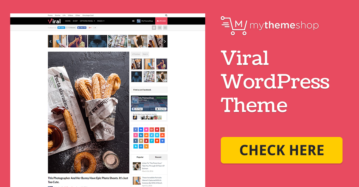 Viral - WordPress Theme for Social Media Marketers @ MyThemeShop