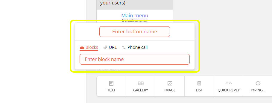 Enter a Block Name