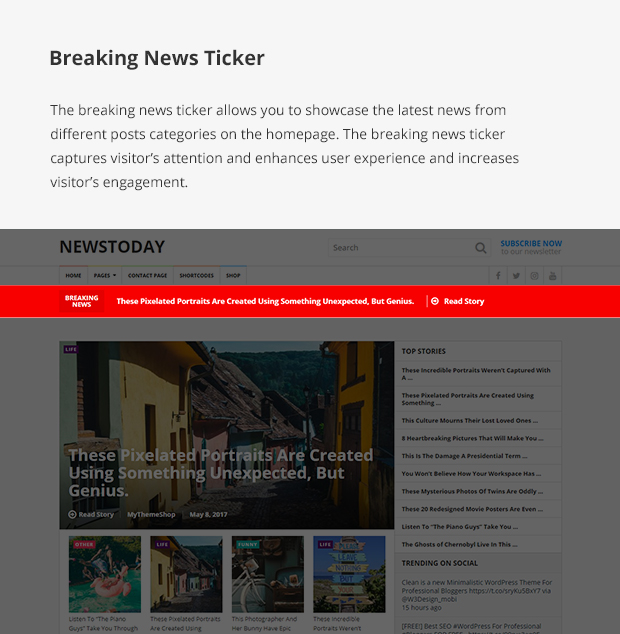 Breaking News Ticker
