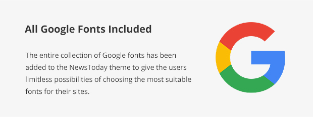 All Google Fonts Included