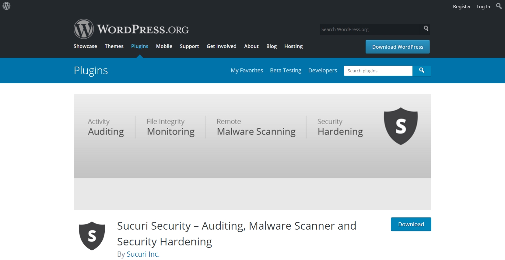 Install Sucuri Server Plugin