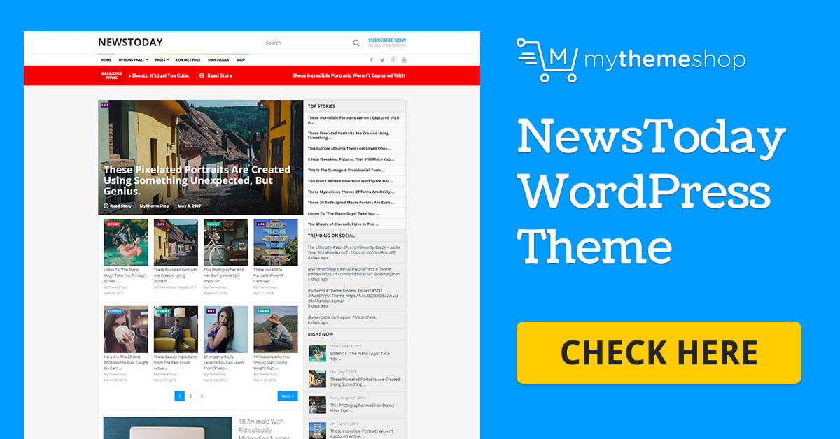 NewsToday - Best News Magazine WordPress Theme By MyThemeShop
