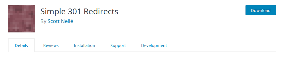 Simple 301 Redirects plugin