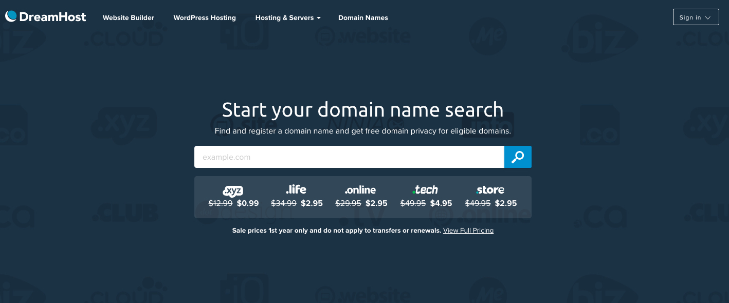 Dreamhost-Domain-Registration