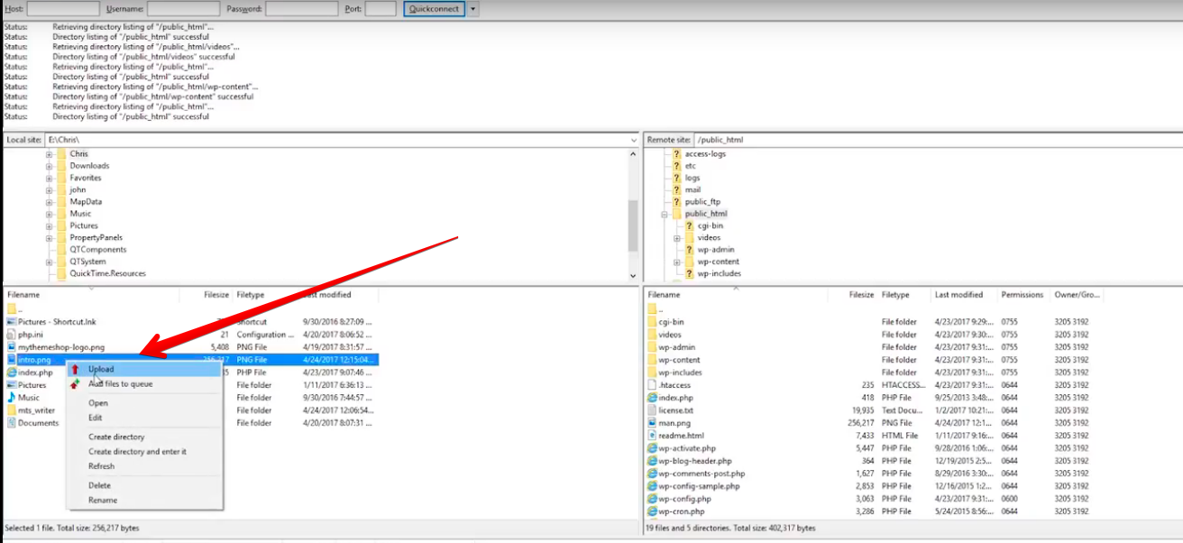 Using-FTP-Upload-File