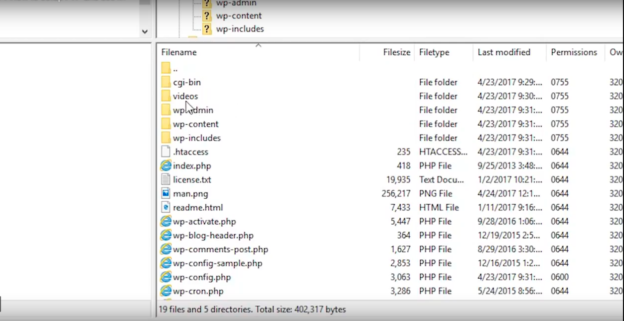 Using-FTP-public-html-folder