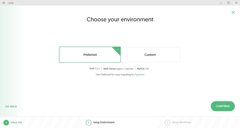 choose-environment-in-local-install-wordpress-locally