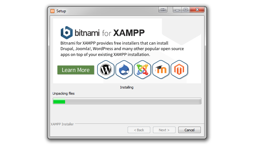 Как установить wordpress на xampp в linux