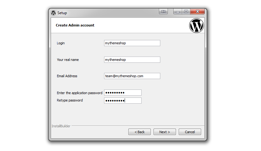 xampp-wordpress-settings
