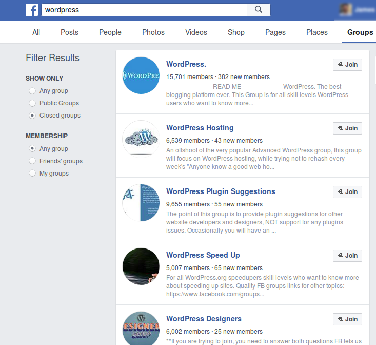 traffic via Facebook groups