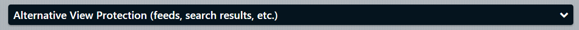 alternative view protection
