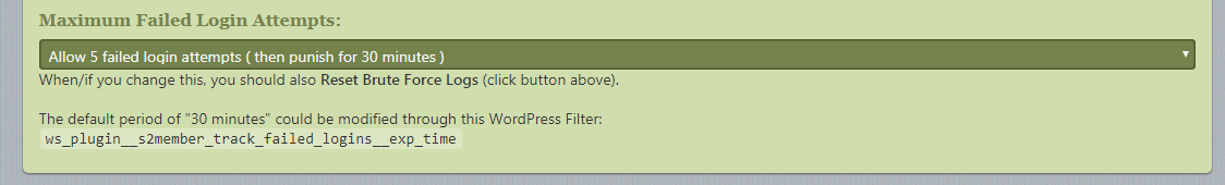 brute force login restrictions default