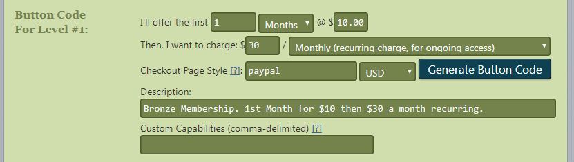 generate button code