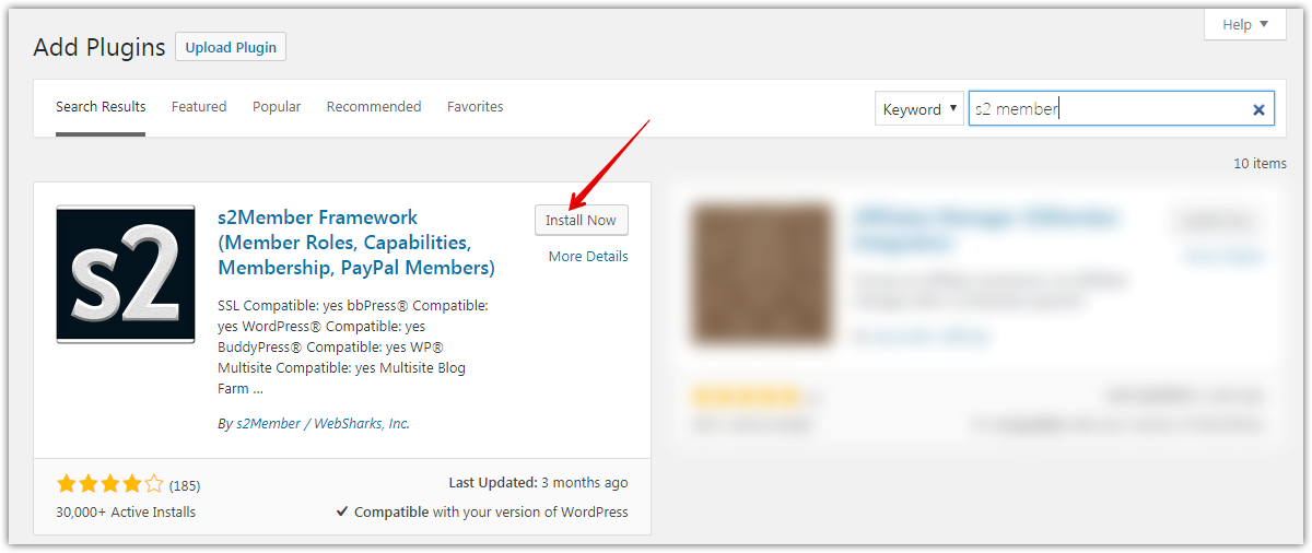 installing s2 member