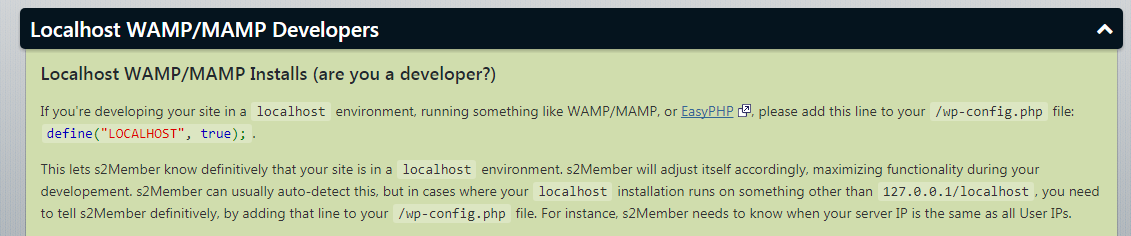 localhost wamp s2member install