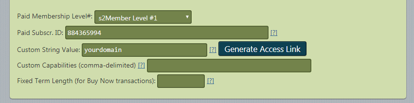 member registration sample