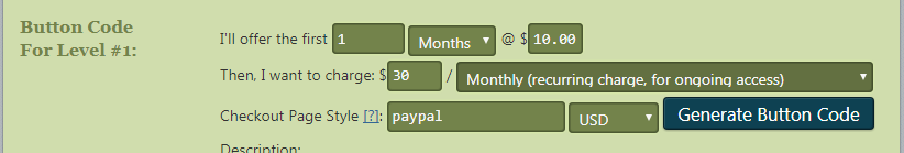 pricing details level 1