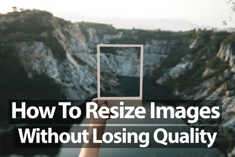 resize images without losing quality