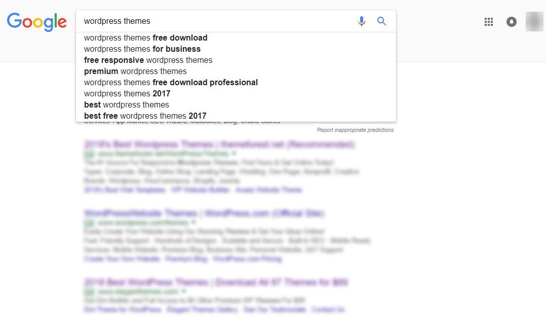 google auto suggest keywords