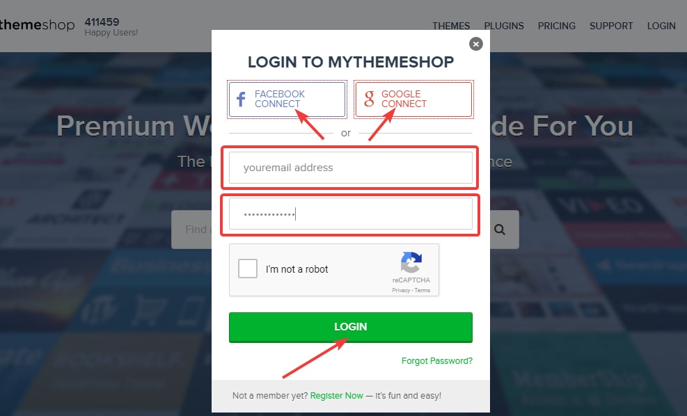 choose an account to log in