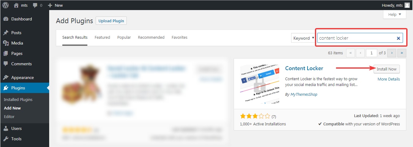 install content locker