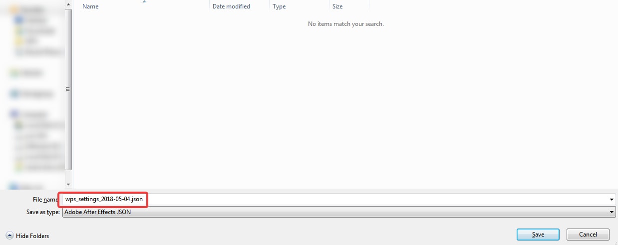 save json file on computer