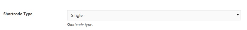 shortcode type