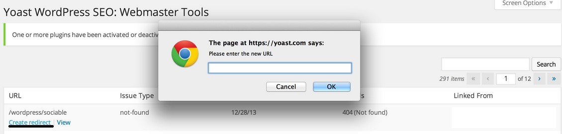 Yoast premium redirect manager