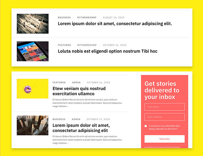 9 Blog Layouts