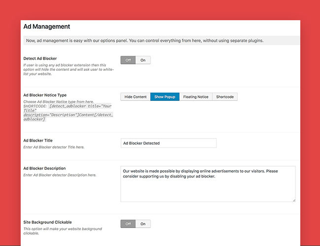 Dedicated Ad Management Options
