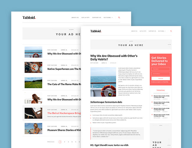 Tabloid - A Robust and Minimalist WordPress Theme Tabloid - Minimalist WordPress Theme
