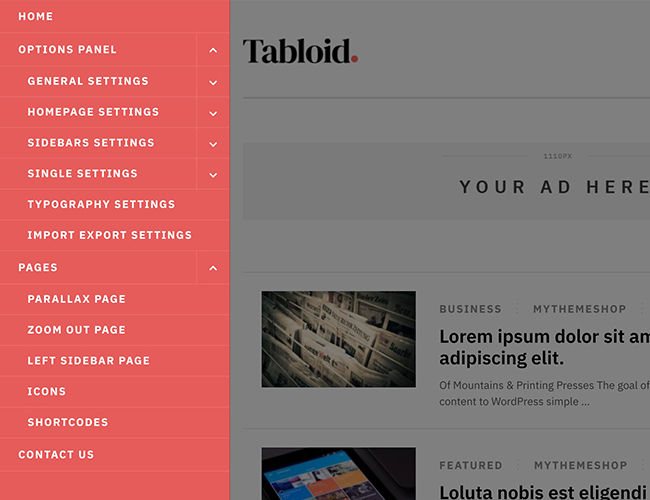 Off-Canvas Mobile Menu