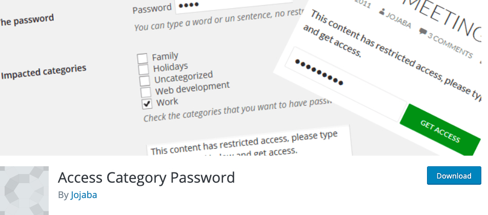 Access-category-password-plugin