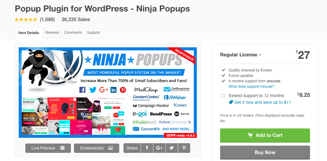 Ninja-Popups