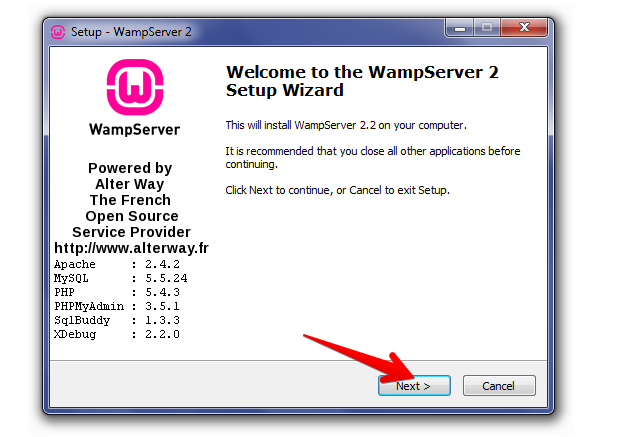 how to use wamp server for php