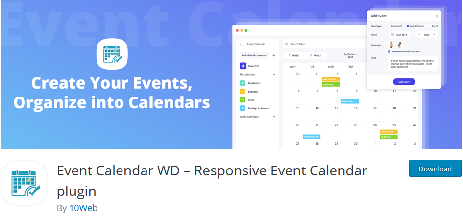Event Calendar WD
