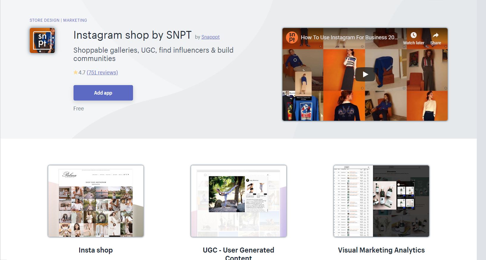 shopify instafeed app