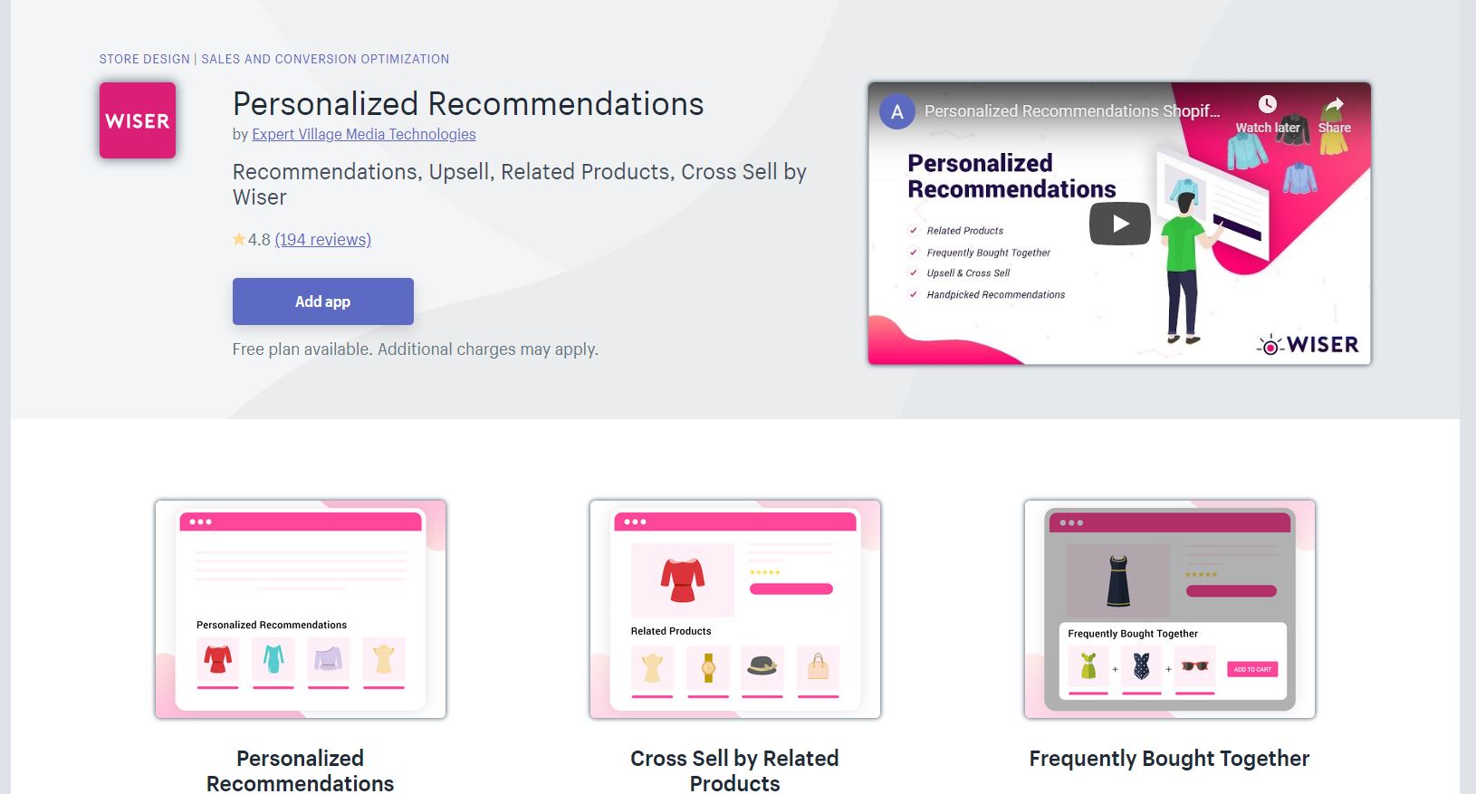 Personalized Recommendations Shopify App