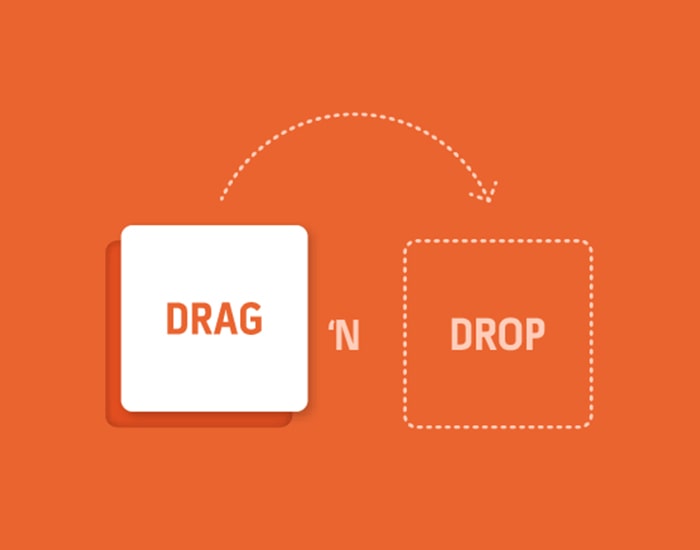 Drag and Drop Sections