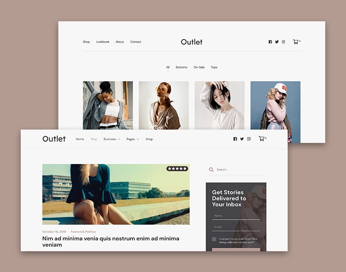 2 Pre Defined Header Layouts