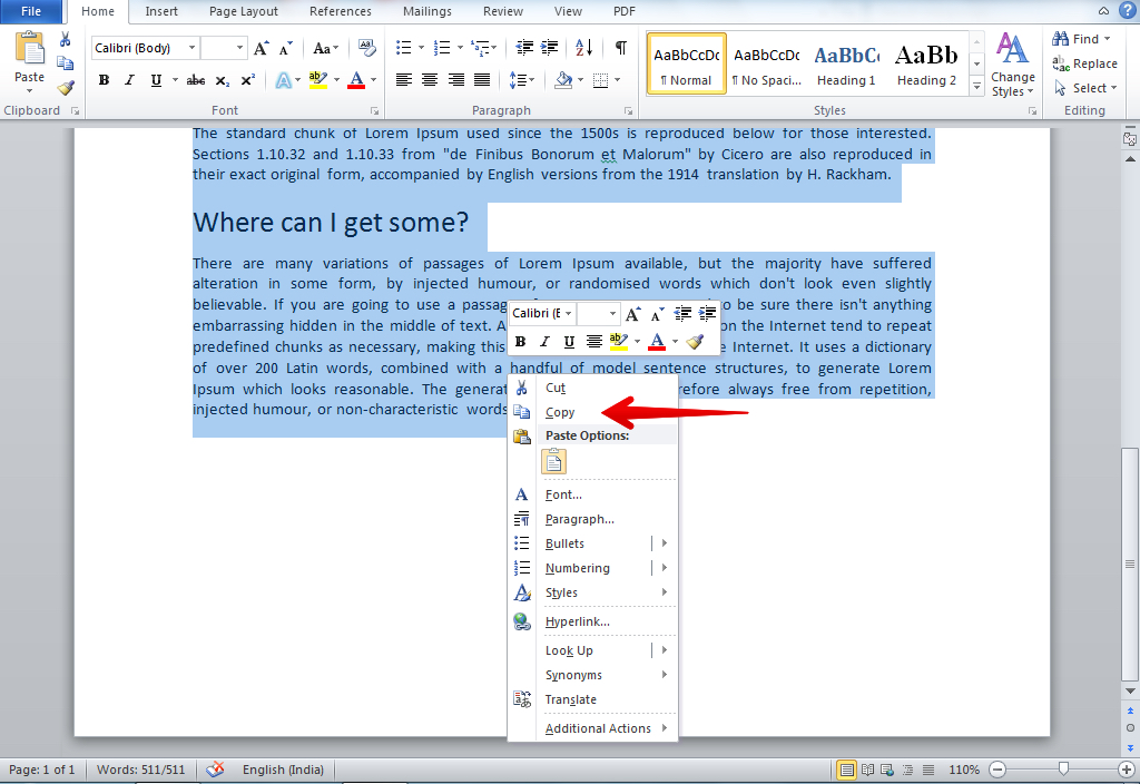 cut and paste text into word for mac and apply formatting from word doc