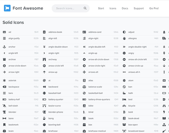 FontAwesome Icons Included