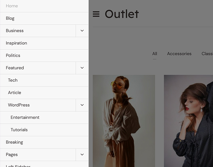 Off-Canvas Mobile Menu