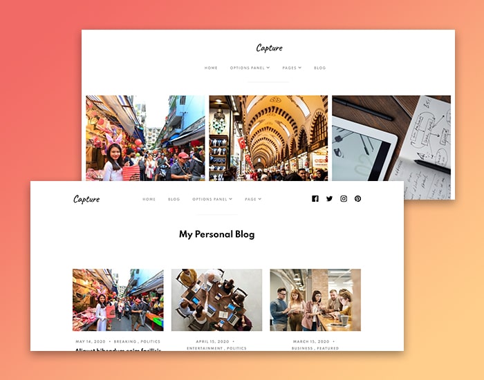 Capture - A Premium Portfolio WordPress Theme