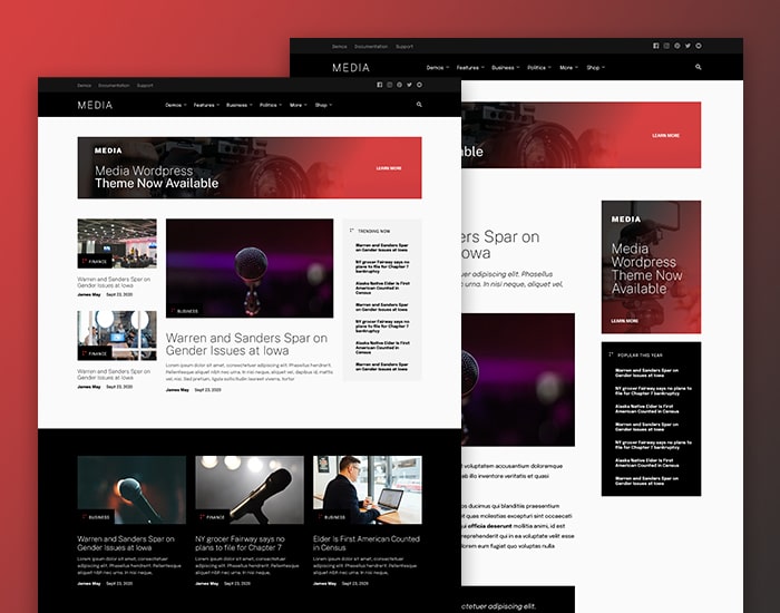 Blog and Magazine Theme