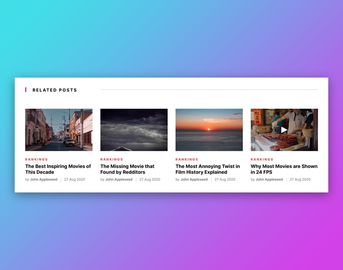 5 Related Posts Layouts