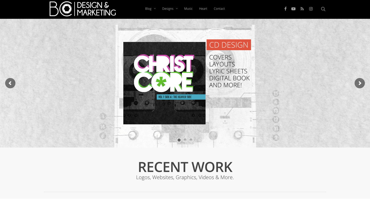 Bryce Cooley website made with Salient WordPress Theme