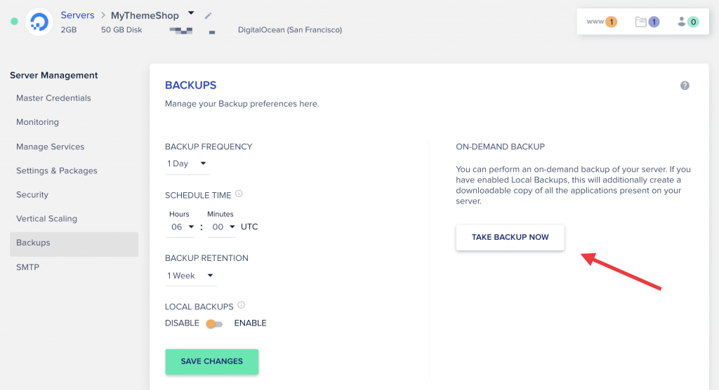 Cloudways-Backups