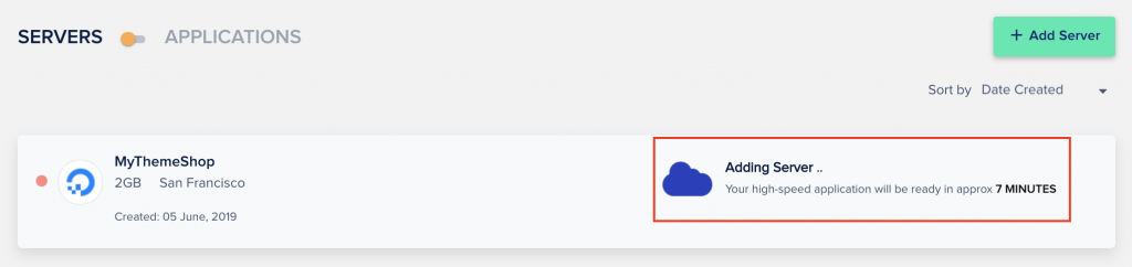 Cloudways-Server-Creation-Time