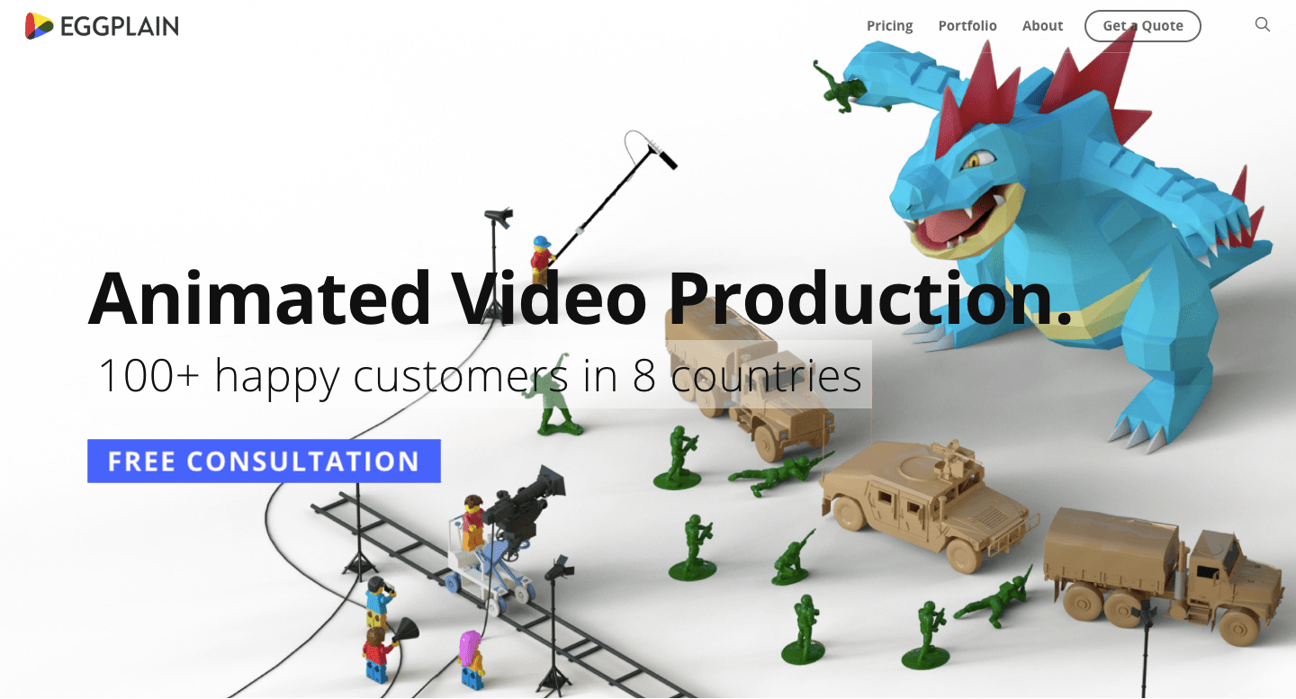 EggPlain website made with Salient WordPress Theme